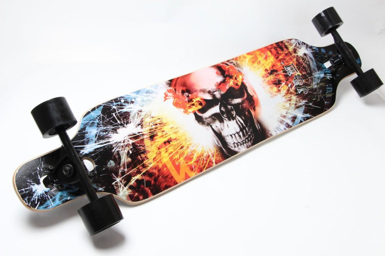 Дерев'яний ЛонгБорд Freeriding "Fire Skull", фото 1