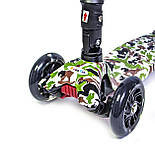 Самокат MAXI зі складаним кермом MILITARY, фото 2