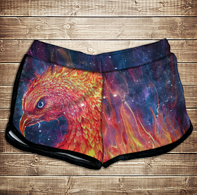 Шорти 3D принт жіночі-Фенікс ВСІ Розміри