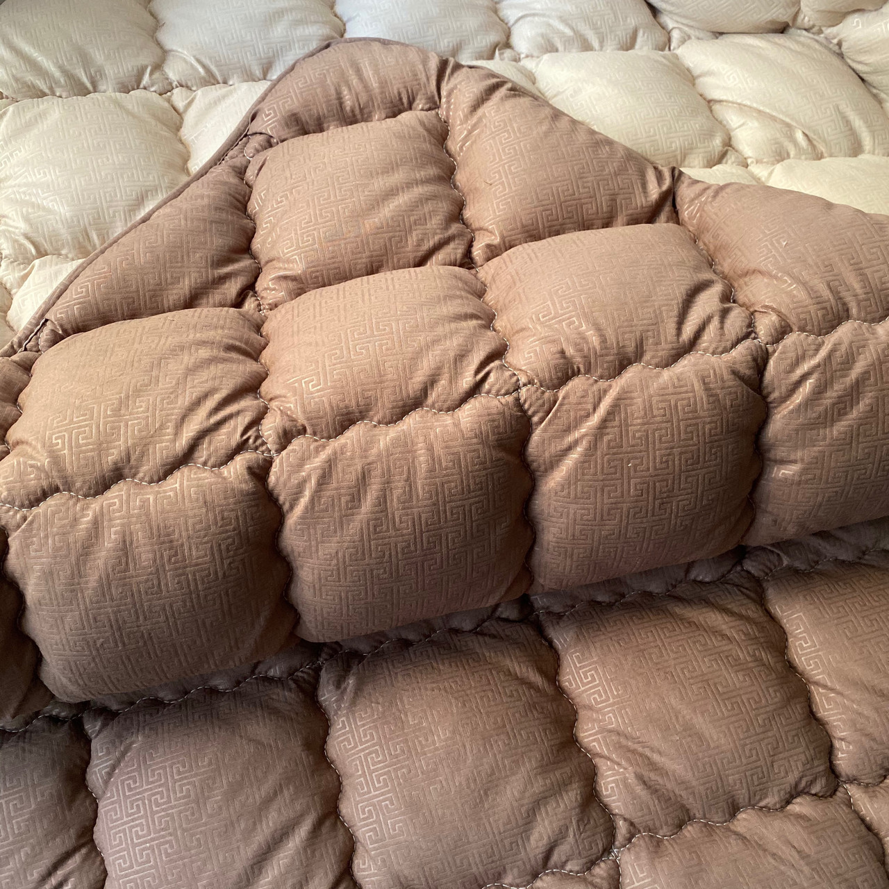 Ковдра двоспальне тканини холлофайбер "ODA" 175*210 Стьобана ковдра, фото 1