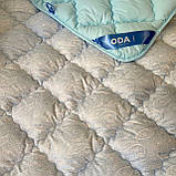 Ковдра двоспальне тканини холлофайбер "ODA" 175*210  Стьобана ковдра, фото 4