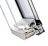 Мансардне ПВХ вікно FAKRO РТР-V U3 66х118см. Безкоштовна доставка, фото 2