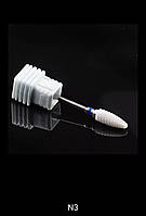 Фреза керамічна "Кукурудза" біла з синім насічкою