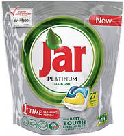 Капсули для посудомийної машини Jar Platinum All-in-1, 27 шт.