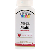 Вітаміни Mega Multi For Women Multivitamin & Multimineral 21st Century 90 таблеток