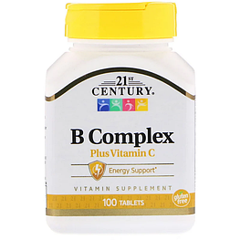 B Complex Plus Vitamin C 21st Century 100 таблеток
