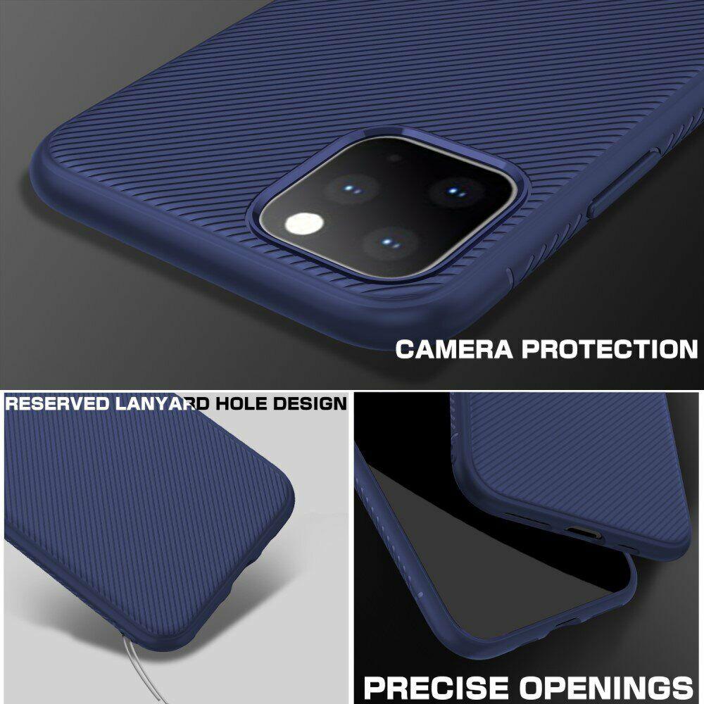 Защитный чехол UniCase Twill Soft для Apple iPhone 11 Pro - Blue - фото 4 - id-p1243070018