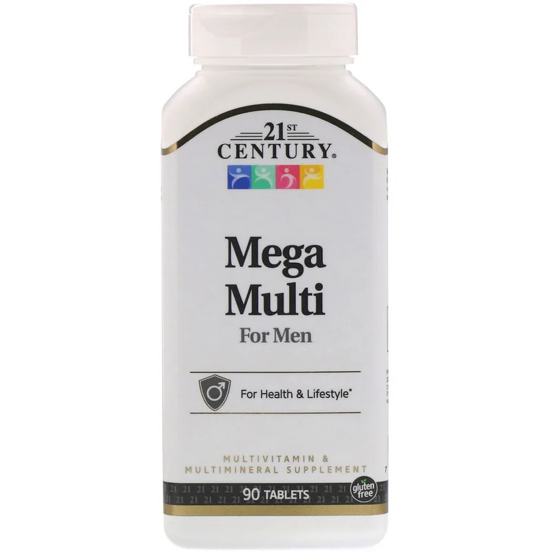 Вітаміни Mega Multi for Men Multivitamin & Multimineral 21st Century 90 таблеток