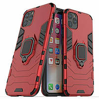 Защитный чехол Deexe Hybrid Case для Apple iPhone 11 Pro Max - Red