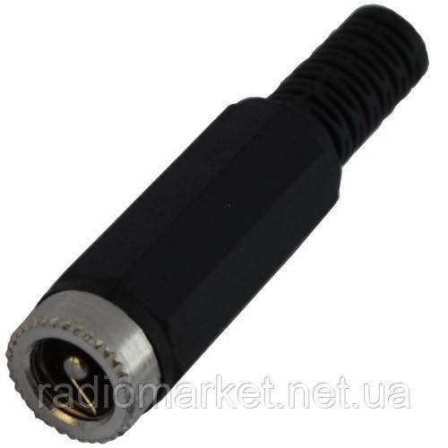 Роз'єм живлення (гніздо) 5,5х2,5 мм, під шнур, фото 1