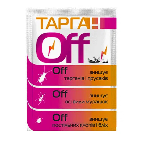 Тарган OFF / Тарган ОФФ інсектицид, 2 г — препарат для знищення тарганів