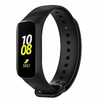 Ремешок Deexe Twill Silicone для Samsung Galaxy Fit E (SM-R375) - Black