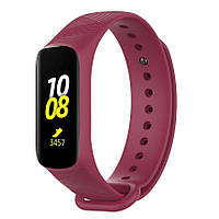 Ремешок Deexe Twill Silicone для Samsung Galaxy Fit E (SM-R375) - Red