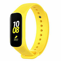 Ремешок Deexe Twill Silicone для Samsung Galaxy Fit E (SM-R375) - Yellow