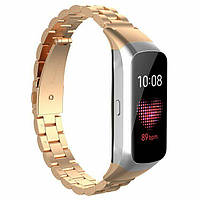 Ремешок Deexe Stainless Steel для Samsung Galaxy Fit (SM-R370) - Rose Gold