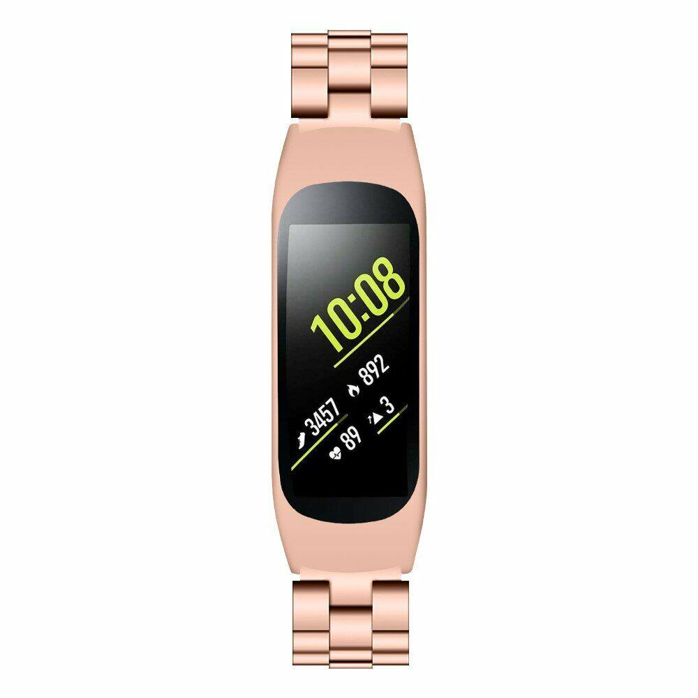 Ремешок Deexe Stainless Steel для Samsung Fit E (SM-R375) - Rose Gold - фото 4 - id-p1243122098