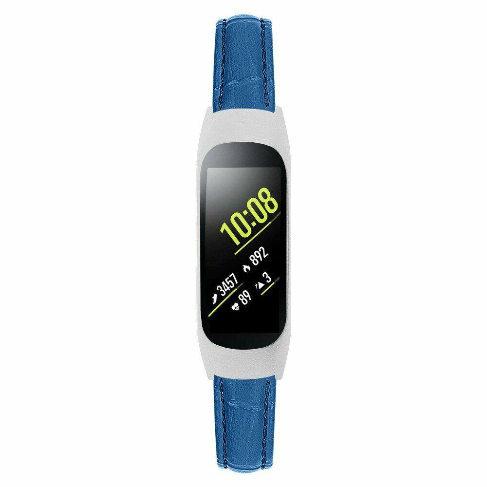 Ремешок UniCase Crocodile Texture для Samsung Fit E (SM-R375) - Dark Blue - фото 3 - id-p1243122099