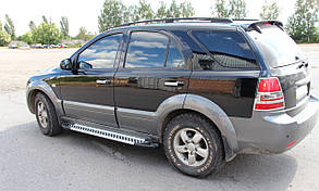 Бічні підніжки (майданчики) Line для Kia Sorento (2002+)