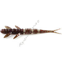 Силикон FishUp Flit 3" (8шт), #050 - Green Pumpkin Brown/Red & Purple (уп)