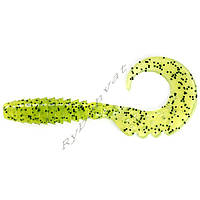 Силикон FishUp Fancy Grub 2,5" (10шт), #055 - Chartreuse/Black