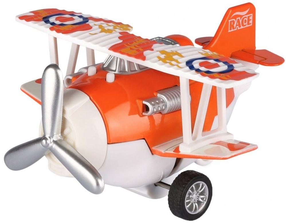 Металлический самолет Same Toy Aircraft, оранжевый, фото 1