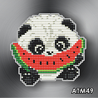 Алмазна Магніт дитячий «ПАНДА З КАВУНОМ»