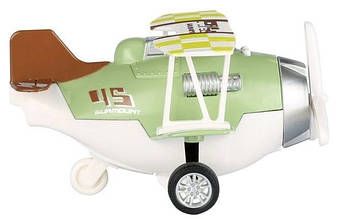 Металлический самолет Same Toy Aircraft инерционный