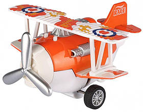 Металлический самолет Same Toy Aircraft, оранжевый