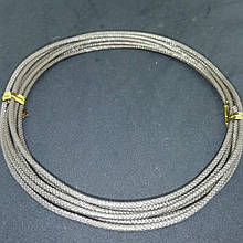 Дріт художній декоративний круглий рельєфний  1,5 мм сіро-коричневий 3 метра