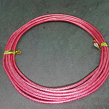 Дріт художній декоративний круглий рельєфний  1,5 мм червоний, 3 метра