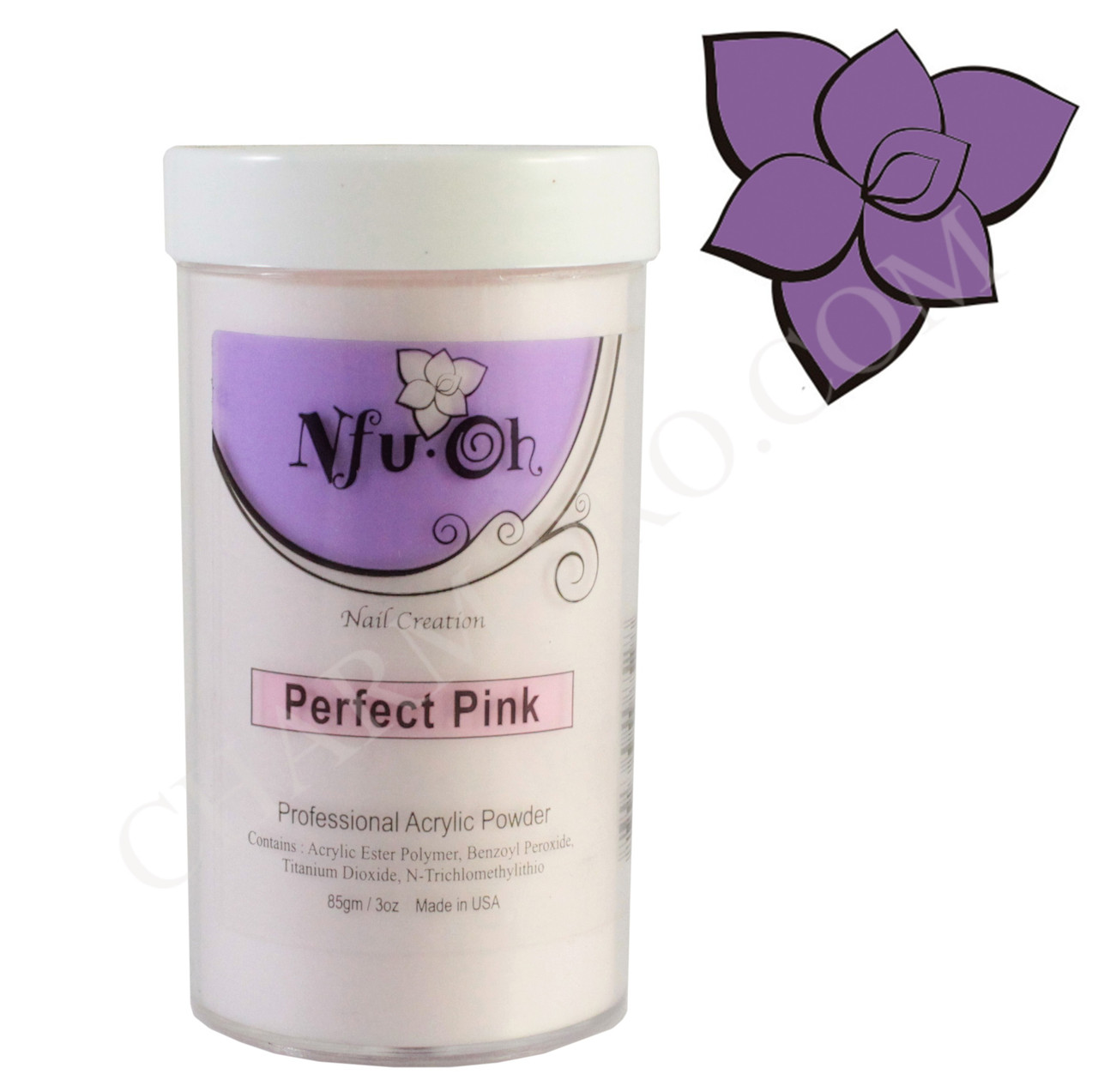 Акрилова пудра Nfu.Oh Perfect Pink для нарощування нігтів 85г, фото 1