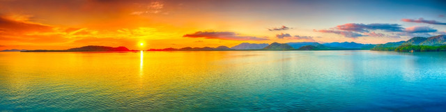 картинка світанку сонця на морі для фартуха