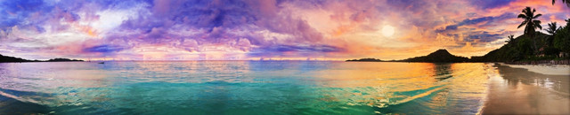 зображення світанку сонця на морі для фартуха 4