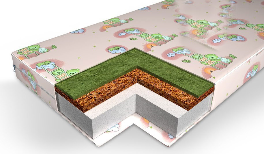 Дитячий матрац Верес Hollowfiber Lux 120х60х8 см