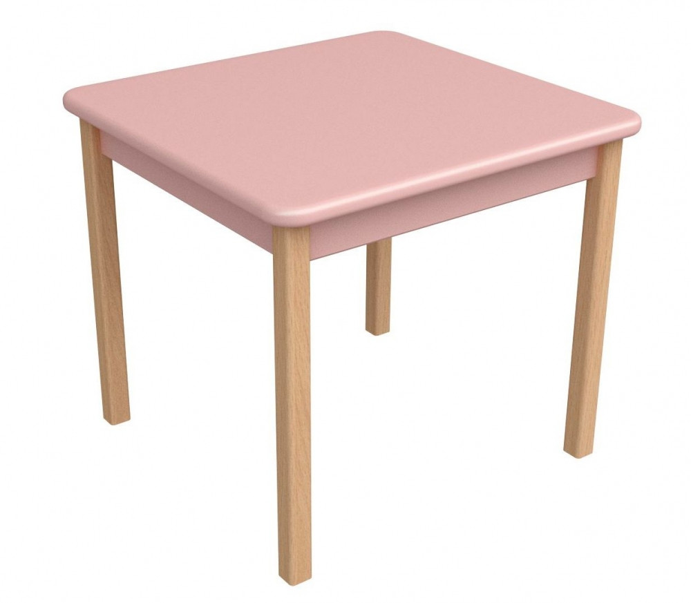 Дитячий столик Верес Дерево МДФ Рожевий 54х57х57 см