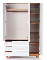 Дитяча шафа Верес Манхеттен 1200 з ящиками Біло-Букова, фото 3