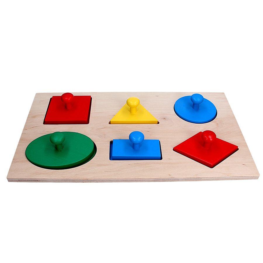 Рамка вкладка Komarovtoys Геометричні фігури Максі А328 35х20х3,5 см, фото 1