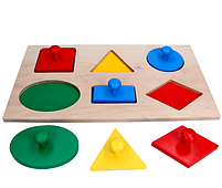 Рамка вкладка Komarovtoys Геометричні фігури Максі А328 35х20х3,5 см, фото 2