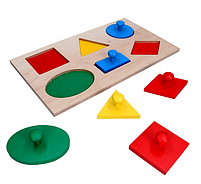 Рамка вкладка Komarovtoys Геометричні фігури Максі А328 35х20х3,5 см, фото 3