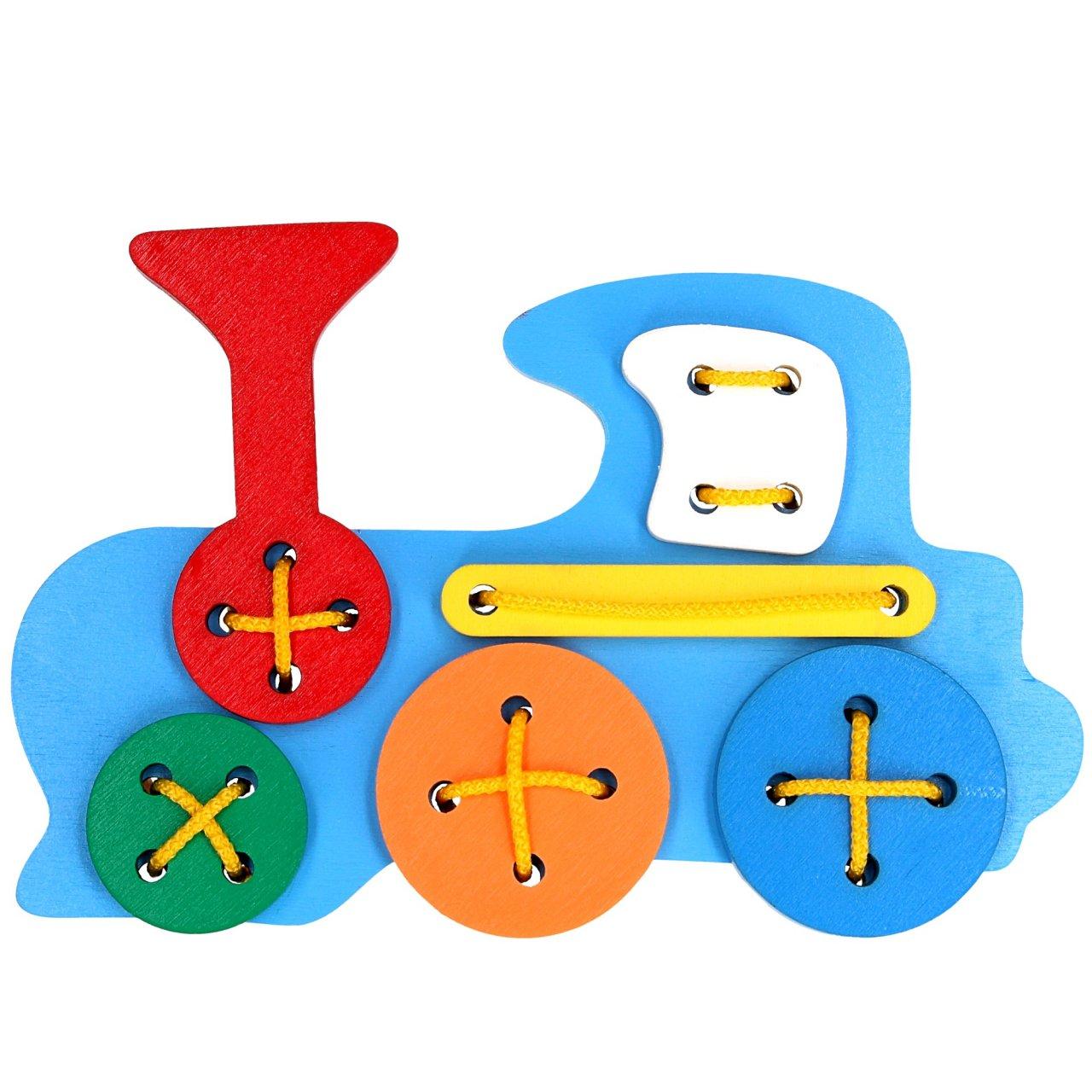 Шнурівка Паровоз Komarovtoys 21х2х15 см