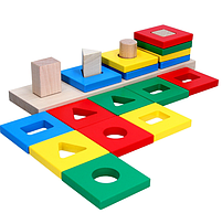 Пірамідки Кольоровий квартет Komarovtoys А344, фото 2