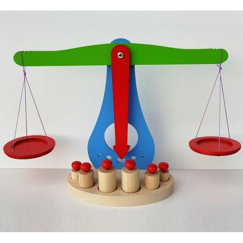 Весы деревянные обучающий макет Komarovtoys A376 (ID#1243303005), цена ...