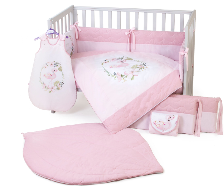 Постільна білизна для дитячого ліжечка Верес Flamingo pink 6 предметів
