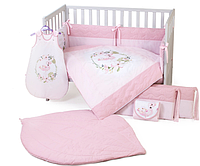 Постельное белье для детской кроватки Baby Veres Flamingo pink 6 предметов