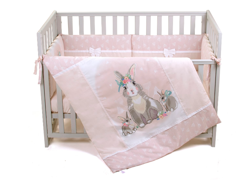 Постільний комплект Верес Summer pink bunny 6 предметів