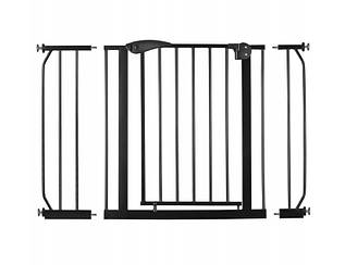 Бар'єр ворота безпеки для дітей Ricokids 7407/75-115 cm чорний (9276)