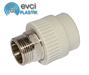 Муфта Evci Plastik під ключ 40х1 1/4" РН поліпропіленова, фото 1