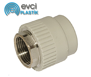 Муфта Evci Plastik під ключ 40х1 1/4" РВ поліпропіленова, фото 1