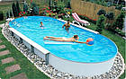 Збірний овальний басейн (11 x 5 х 1.5 м) Hobby Pool Toscana, плівка 0.8 мм, фото 3