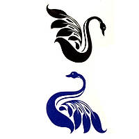 Флеш тату Swan переводная-временная татуировка, водостойкая